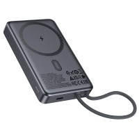 HOCO Power Bank 10000 mAh 20W, Wireless, Magnetic Origen /gray/ - Q44