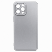 Θήκη Σιλικόνης Soft Touch με Μεταλλική Υφή για Apple iPhone 11 Pro Max  - Γαλάζιο Γκρι