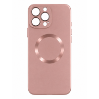 Σκληρή Θήκη Mag Case Metallic Look για Apple iPhone 13 Pro Max με Προστασία Κάμερας – Ροζ