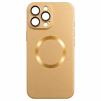 Σκληρή Θήκη Mag Case Metallic Look για Apple iPhone 14 με Προστασία Κάμερας – Χρυσό