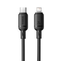 BASEUS Cable Type-C - Lightning, 1m, 20W, Silky Series /black/ - P10377700113-00
