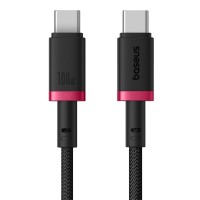BASEUS Cable Type-C - Type-C, 2m, 100W, Dura Series /black+red/ - P10377803U01-03