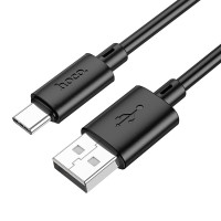 HOCO Cable USB-A - Type-C, 2m, 3A, Gratified /black/ - X88