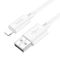 HOCO Cable USB-A - Lightning, 2m, 2.4A, Gratified /white/ - X88