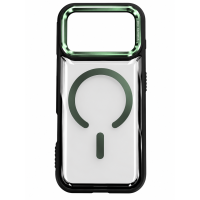 Διάφανη Θήκη MagCase Mobicase με Προστασία Κάμερας για Apple iPhone 17 Pro Max - Πράσινο