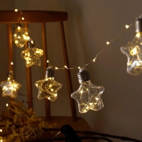 LED χριστουγεννιάτικα φωτάκια θερμό φως 3m 10 τεμάχια - Christmas deco lights