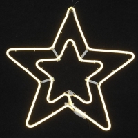 Χριστουγεννιάτικο αστέρι θερμό χρώμα LED 58x58cm- Christmas star