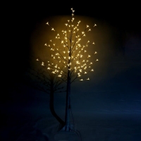 Led Φωτιζόμενο Χριστουγεννιάτικο Δέντρο Λευκό Με Θερμό Φωτισμό 150cm - Chistmas LED tree warm light