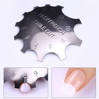 Στένσιλ Γαλλικού Νυχιών Nail Art Easy French – Μεταλλικό καλούπι γαλλικού