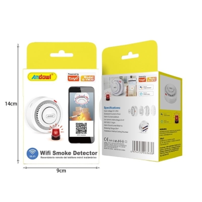 Andowl WiFi αισθητήρας καπνού και φωτιάς Q-YW30 - WiFi Smoke alarm Q-YW30