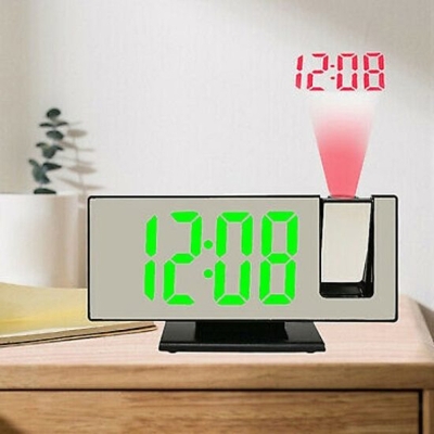 Gaosiio LED ρολόι με προτζέκτορα και οθόνη καθρέφτη DS-3618LP - LED Mirror Clock