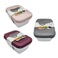 Sidirela Δοχείο Φαγητού Πλαστικό Cook & Keep 1.2L 3τμχ - Food save