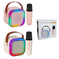 Φορητό Ηχείο με Μικρόφωνο για Καραόκε - Colorful Karaoke Music Speaker Sound System