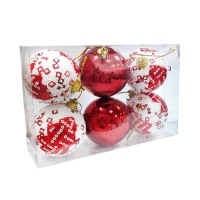 Χριστουγεννιάτικες μπάλες 6τμχ 5cm - Christmas decoration balls 6pcs