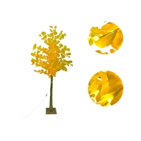 Led Φωτιζόμενο Χριστουγεννιάτικο Δέντρο Χρυσό Με Θερμό Φωτισμό 1.75m - Led Christmas Tree Gold With Warm Lighting