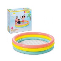 Intex παιδική πισίνα φουσκωτή 1.14x25cm 57412NP - Wet Set Collection Three-ring pool