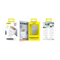 Andowl Φορτιστής κινητού με καλώδιο Type-C με Διπλή USB 35W Q-CD35  -Mobile charger