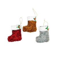 Χριστουγεννιάτικες Κάλτσες Διακοσμητικές 13cm – Christmas Decorative Stockings