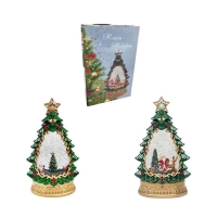 Χριστουγεννιάτικο Φωτιζόμενο Φαναράκι με Μουσική σε Διάφορα Σχέδια - Christmas Snow Globe Lantern with Music