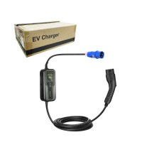 Φορητός Φορτιστής Ηλεκτρικού Αυτοκινήτου Type2 32A Με Καλώδιο 5m A02 - Portable EV Charger Type2 32A With 5m Cable A02