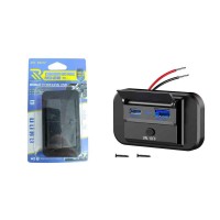 Rchang Διπλή Θύρα USB Φορτιστή Αυτοκινήτου με Διακόπτη On Off USB QC3.0+PD3.0 W05237- Dual USB Car Charger with On Off Switch