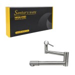 Sanitary Ware Αναδιπλούμενη Βρύση Τοίχου Κουζίνας Inox - Stainless Steel Wall Mounted Folding Kitchen Faucet Sanitary Ware