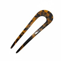 Κοκαλάκι Μαλλιών Δίχαλο Λεοπάρ  - Tortoise Hair Fork Clip