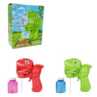 Παιδικό Πιστόλι Σαπουνόφουσκες Δεινόσαυρος με Φωτισμό - Dinosaur Bubble Gun Toy with Lights