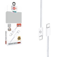 Wisdomup Καλώδιο Φόρτισης και Δεδομένων USB-C σε USB-C 60W SJX-42CC - USB-C to USB-C Fast Charging Data Cable