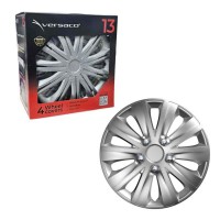 Versaco Σετ Τάσια Αυτοκινήτου 4τμχ 13" Ασημί - Wheel Covers