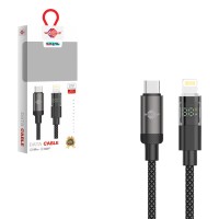 Wisdomup Καλώδιο Φόρτισης Type-C σε Lightning με Ένδειξη LED SJX-47CL - Type-C to Lightning Charging Cable with LED Display
