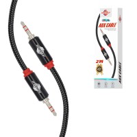 Wisdomup Καλώδιο Ήχου AUX 3.5mm 2 Μέτρα Ενισχυμένο YP-15 - AUX Audio Cable 3.5mm 2 Meters Reinforced