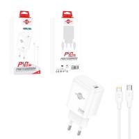 Wisdomup Φορτιστής Κινητού USB-C με Καλώδιο Lightning σε Type-C 20W OCD-33P - Fast Charger with Lightning to Type-C Cable