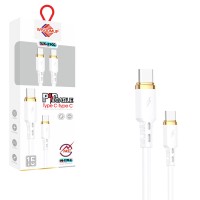 Wisdomup Καλώδιο Φόρτισης Type-C σε Type-C PD Ταχείας Φόρτισης SJX-35CC - Type-C to Type-C PD Fast Charging Cable