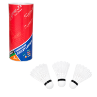 Σετ 3 Φτερά Badminton Προπόνησης σε Θήκη - Set of 3 Training Badminton Shuttlecocks in Tube