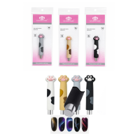 Globalnail Μαγνητικό Στυλό Nail Art Cat Eye με Σχέδιο Πατουσάκι - Cat Eye Nail Art Magnetic Pen Paw Design