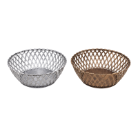 Διακοσμητικό Καλάθι Πλεκτής Όψης 20cm - Decorative Woven-Style Basket