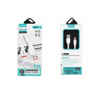 Treqa Καλώδιο USB σε Lightning Σιλικόνης 5.1A Γρήγορης Φόρτισης CA-8932 - USB to Lightning Silicone Fast Charging Cable 5.1A