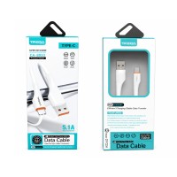 Treqa Καλώδιο USB σε USB Type-C 5.1A Ταχείας Φόρτισης CA-8933  -USB to USB Type-C 5.1A Fast Charging Cable