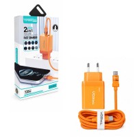 Treqa Φορτιστής Ταχείας Φόρτισης 120W GaN με Καλώδιο Type-C CH-665 - Fast Charger