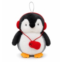 Λούτρινος Πιγκουίνος με Ακουστικά 23cm - Plush Penguin with Headphones