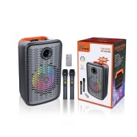Sing-e Φορητό Bluetooth Ηχείο Karaoke 12" 40W με 2 Ασύρματα Μικρόφωνα & Τηλεχειριστήριο ZQS12156S - 12" 40W Portable Bluetooth Karaoke Speaker with 2 Wireless Microphones & Remote
