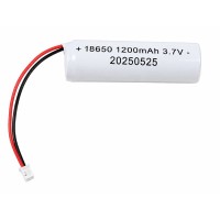Μπαταρία Λιθίου 18650 3.7V 1200mAh με Καλώδιο & Βύσμα - 18650 3.7V 1200mAh Lithium Battery with Cable & Connector