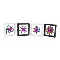 Spinner Fidget Μεταλλικό Συλλεκτικό σε Κορνίζα Display 9x9cm - Metal Fidget Spinner in Floating Display Frame