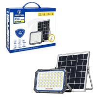 JORTAN Ηλιακός Προβολέας LED 500W με Φωτοβολταϊκό Πάνελ & Τηλεχειριστήριο IP66 - Solar LED Flood Light with Solar Panel
