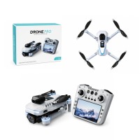 Πτυσσόμενο Drone Pro με Διπλή Κάμερα HD & Τηλεχειριστήριο με Οθόνη - Drone Pro Foldable HD Dual Camera with Screen Remote Controller