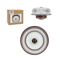 Στρογγυλό Φωτιστικό Τοίχου LED 8-24W  με Κρυστάλλινο Εφέ - Round LED Wall Light 8-24W with Crystal Effect