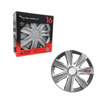 Versaco Σετ Τάσια Αυτοκινήτου 4τμχ 16" Ασημί - Wheel Covers