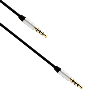 Audio cable, Earldom, AUX15, 3.5mm jack, M/M, 1.0m, Black - 14878