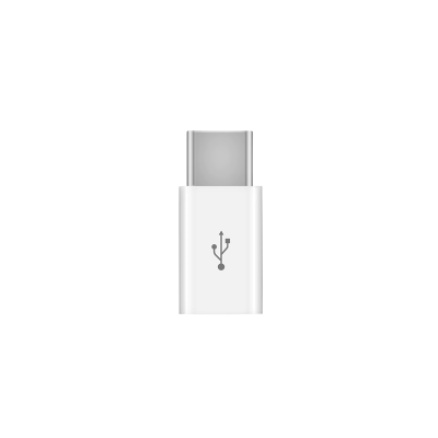 Adapter , Micro USB to Type-C, White - 14977